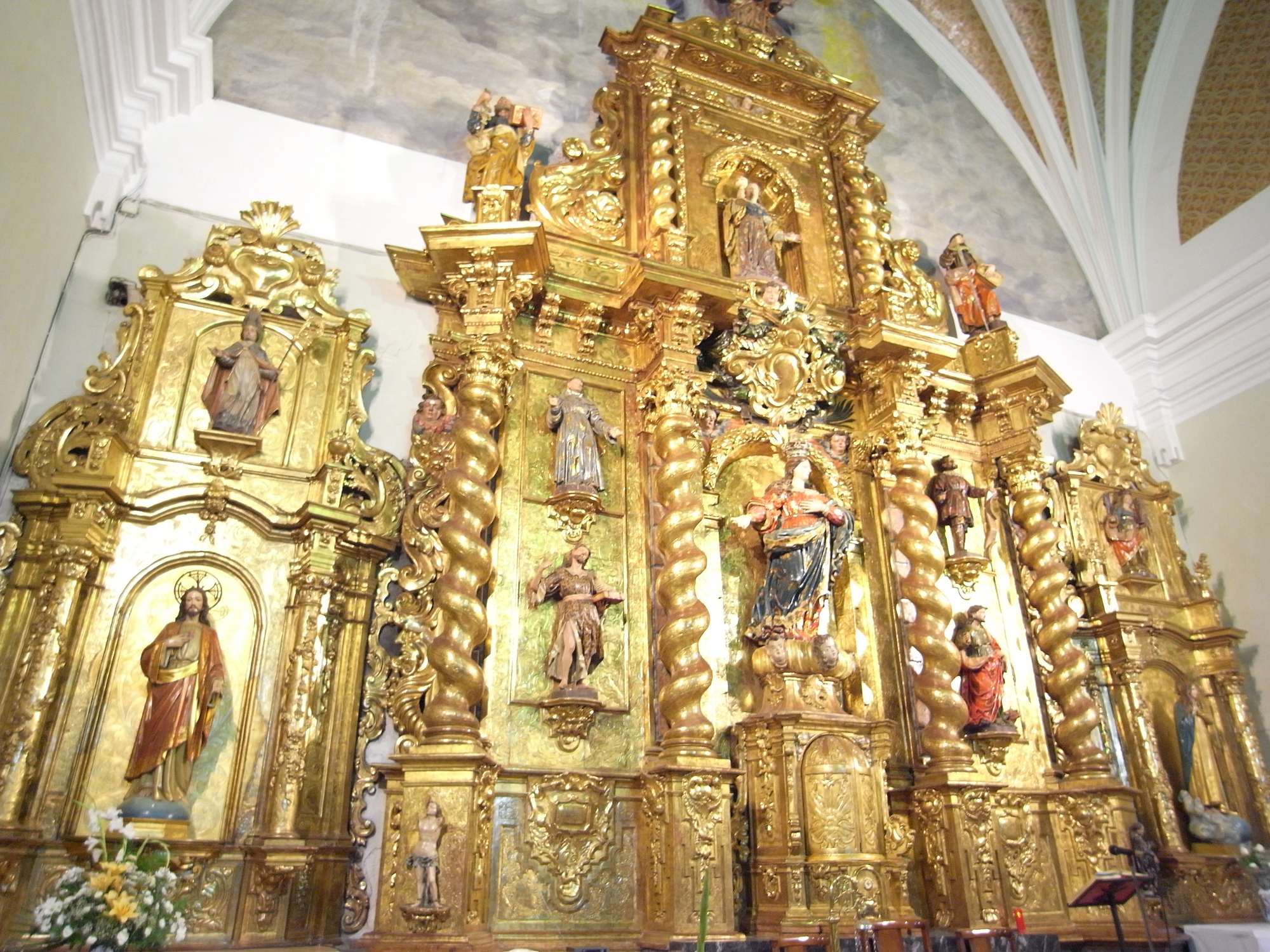 Altar mayor iglesia Ricla