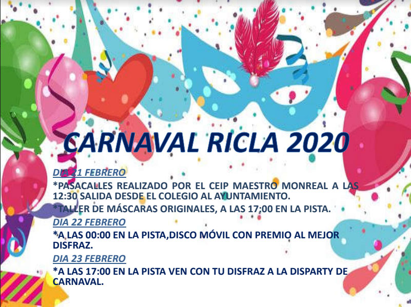 Carnaval Ricla 2020