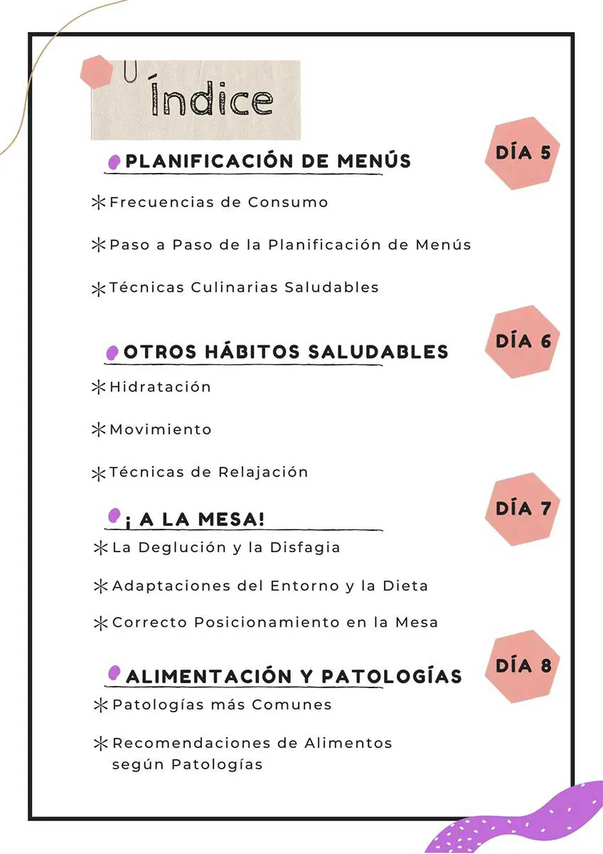 curso alimentación