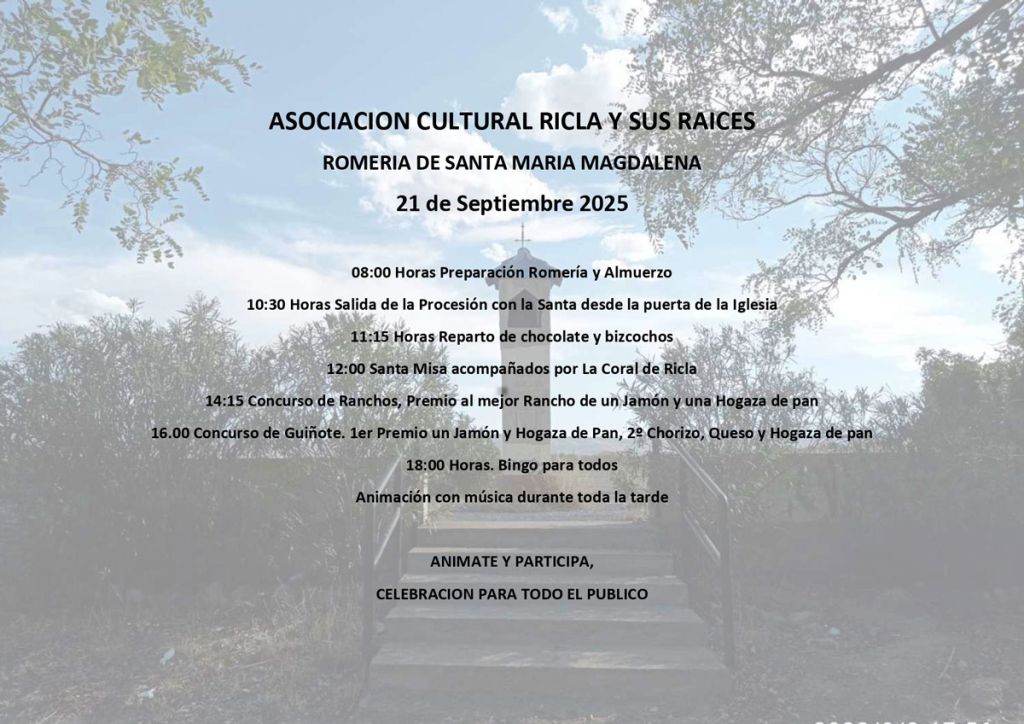 ROMERÍA STA Mª MAGDALENA 21 SEPTIEMBRE